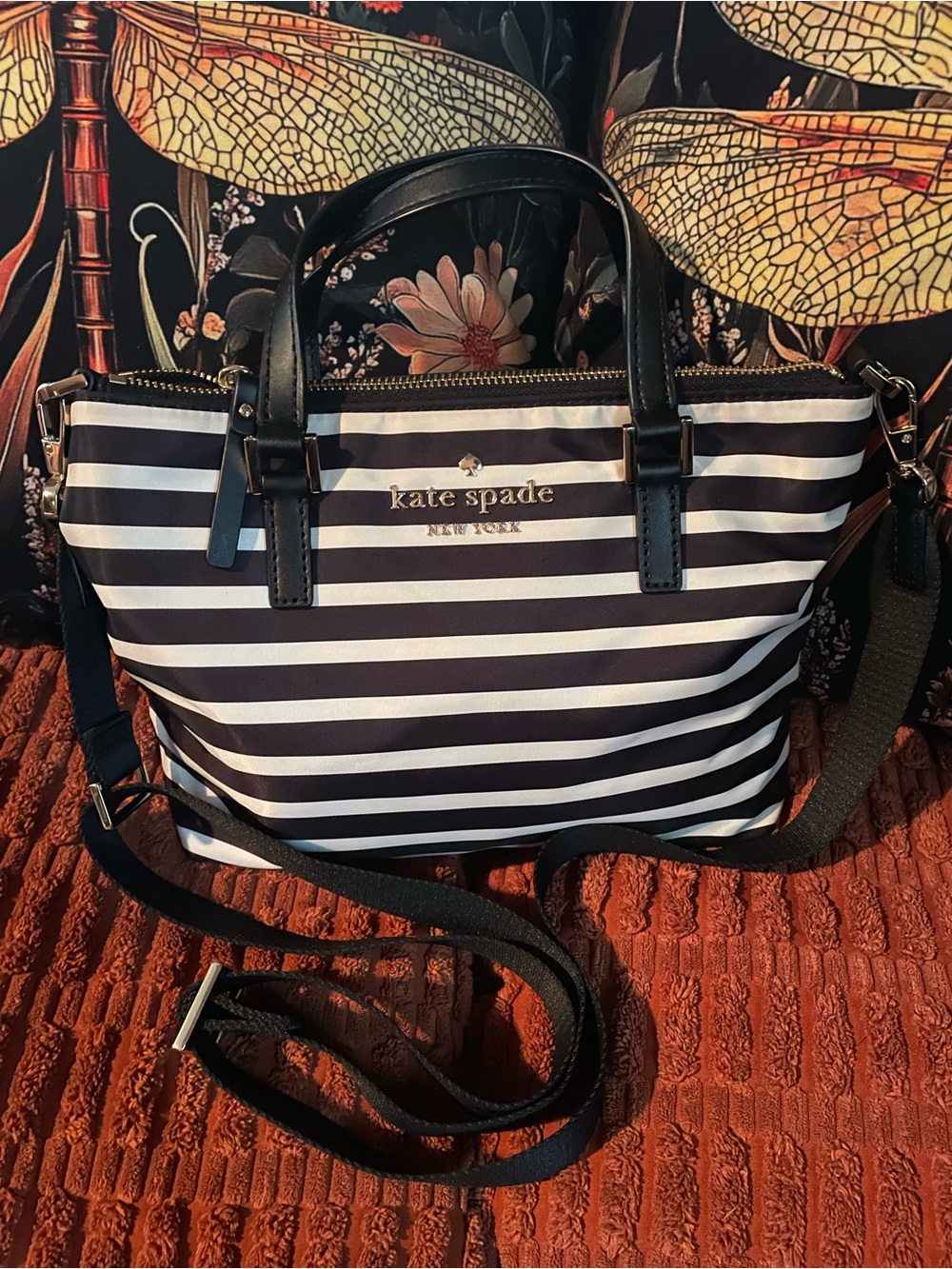 Kate Spade Watson Lane Varsity Stripe Lucie Crossbody Bag
